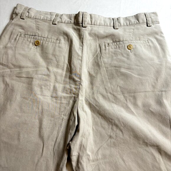 Zegna Sport‎ Men's Cotton Khaki Casual Straight Leg Relaxed Fit Pants Size 38x27 - Picture 9 of 10